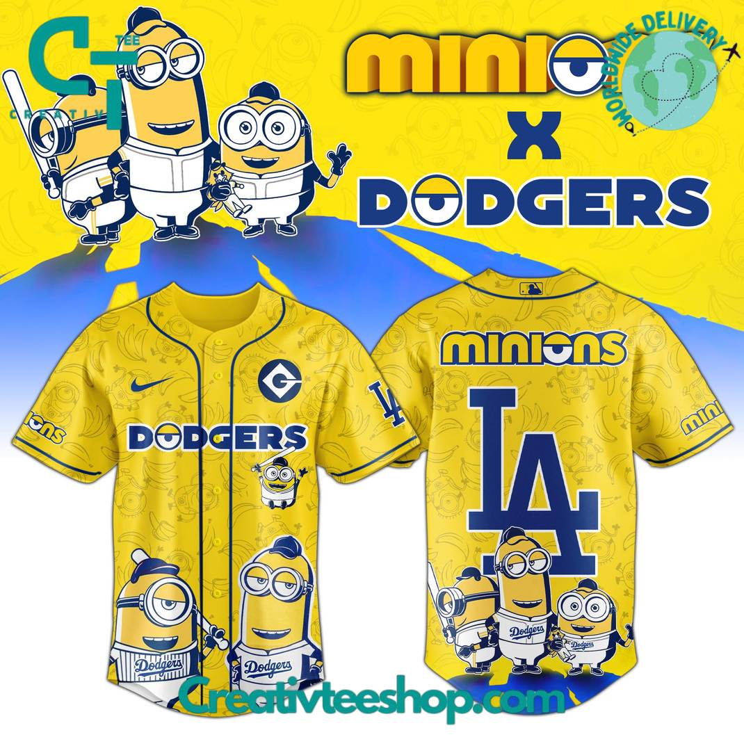 Los Angeles Dodgers X Minions Exclusive Baseball Jersey