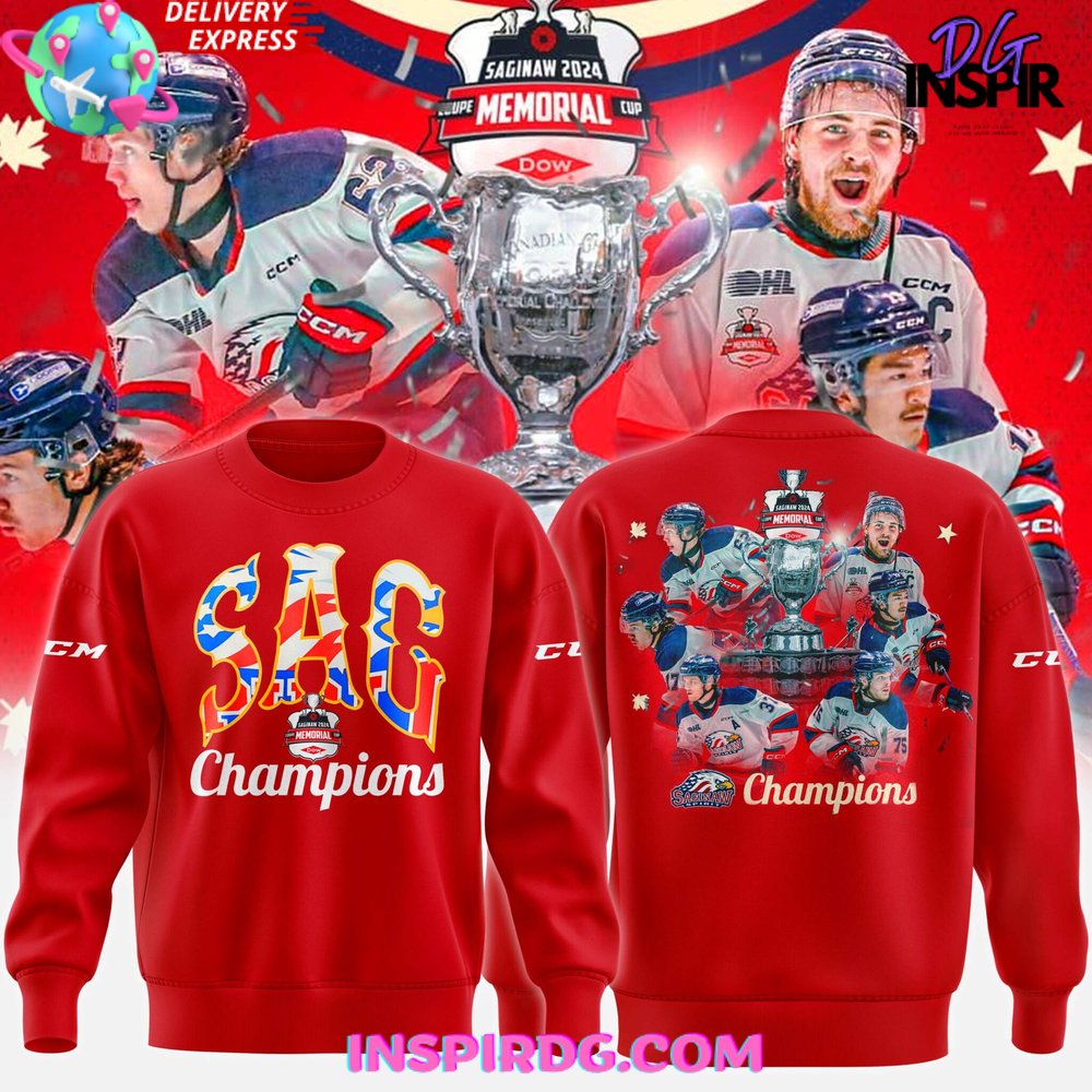 Saginaw Spirit Memorial Cup Champions 2024 Collections Shirt - Image 2