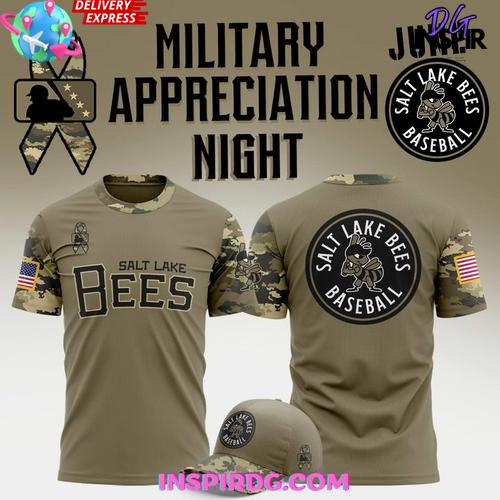 Salt Lake Bees Military Appreciation Night Custom Shirt Collection - Image 4