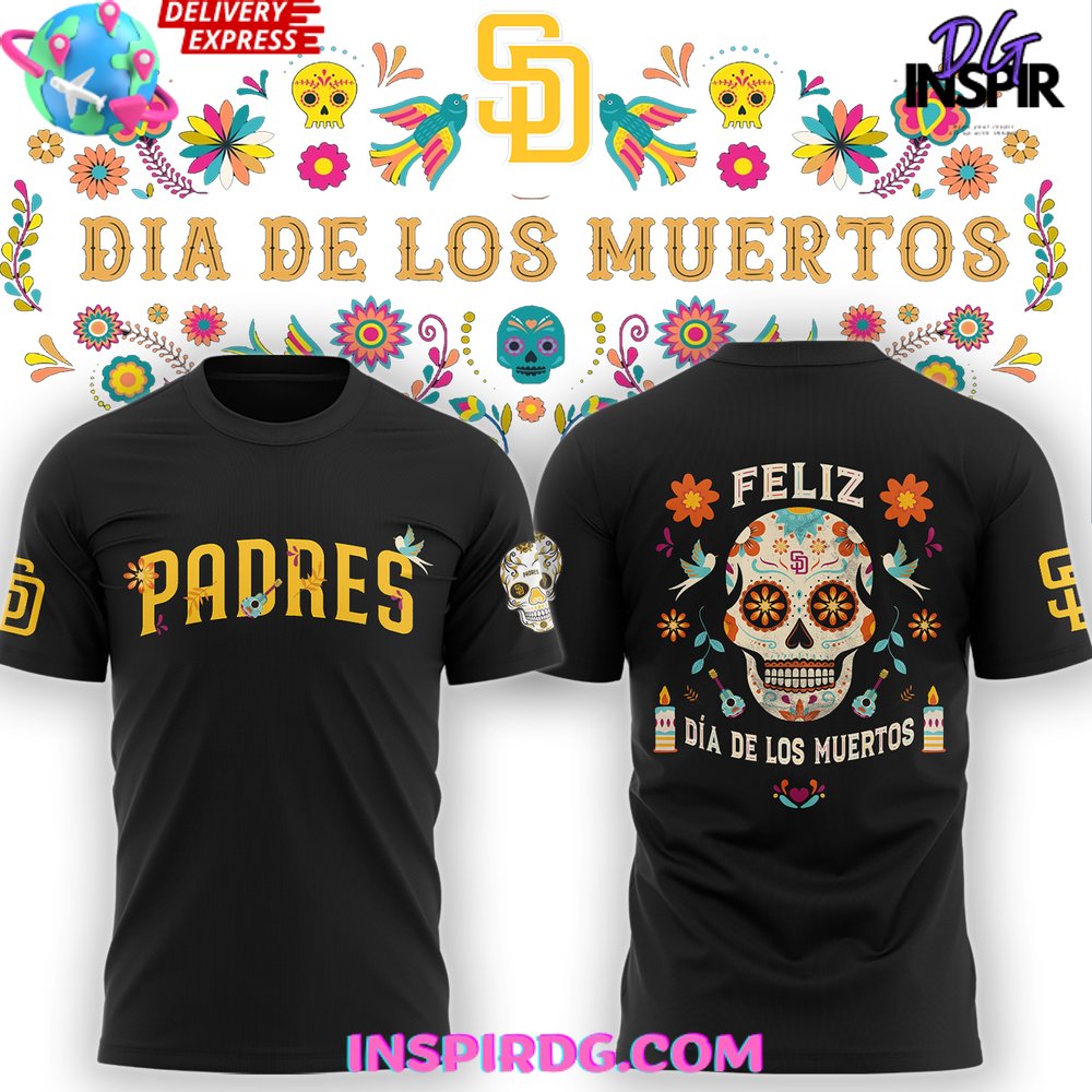 San Diego Padres Dia De Los Muertos 2024 T-Shirt