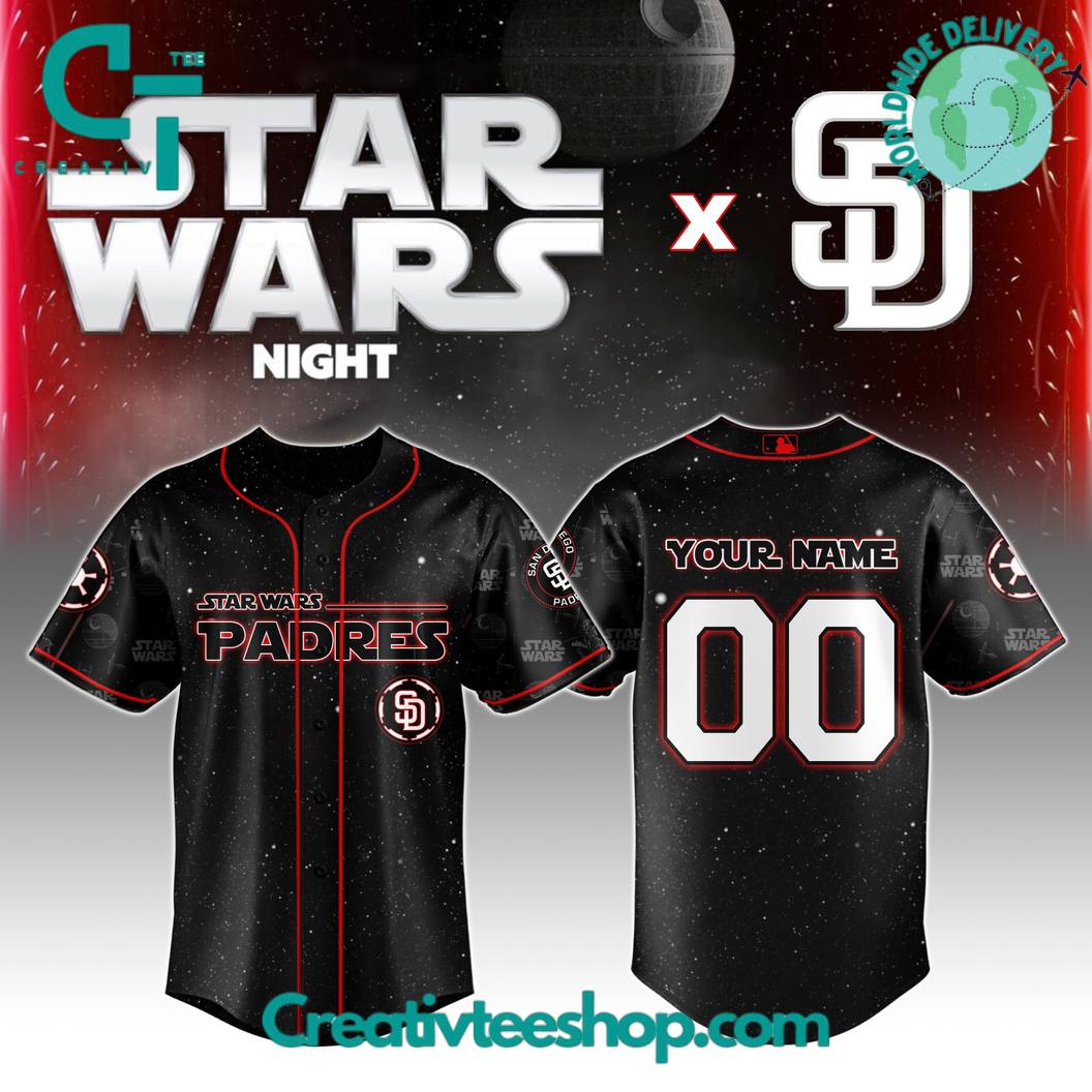 San Diego Padres Mlb X Star Wars Night 2025 Special Edition Baseball Jersey - Image 4
