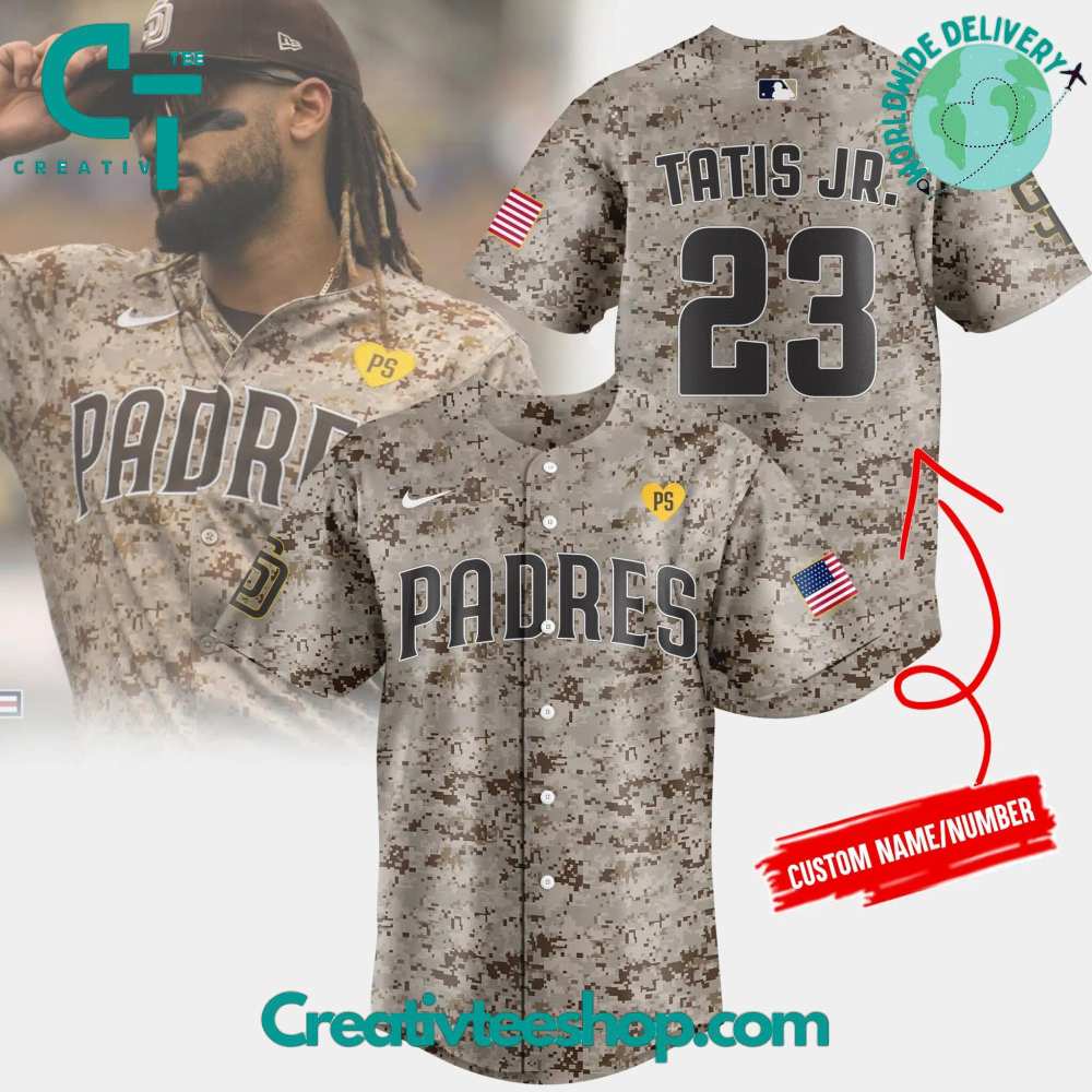 San Diego Padres Military Camo Baseball Jersey