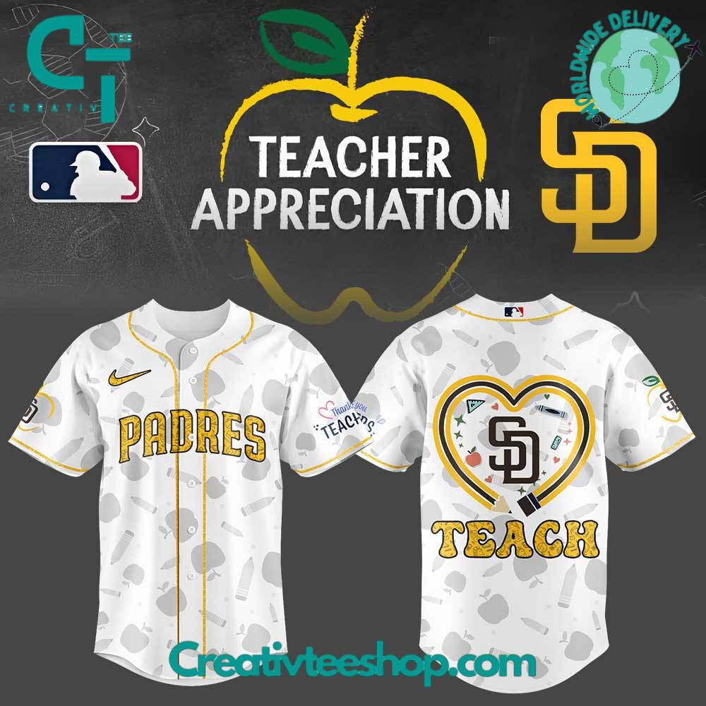 San Diego Padres Teacher Appreciation Special Baseball Jersey