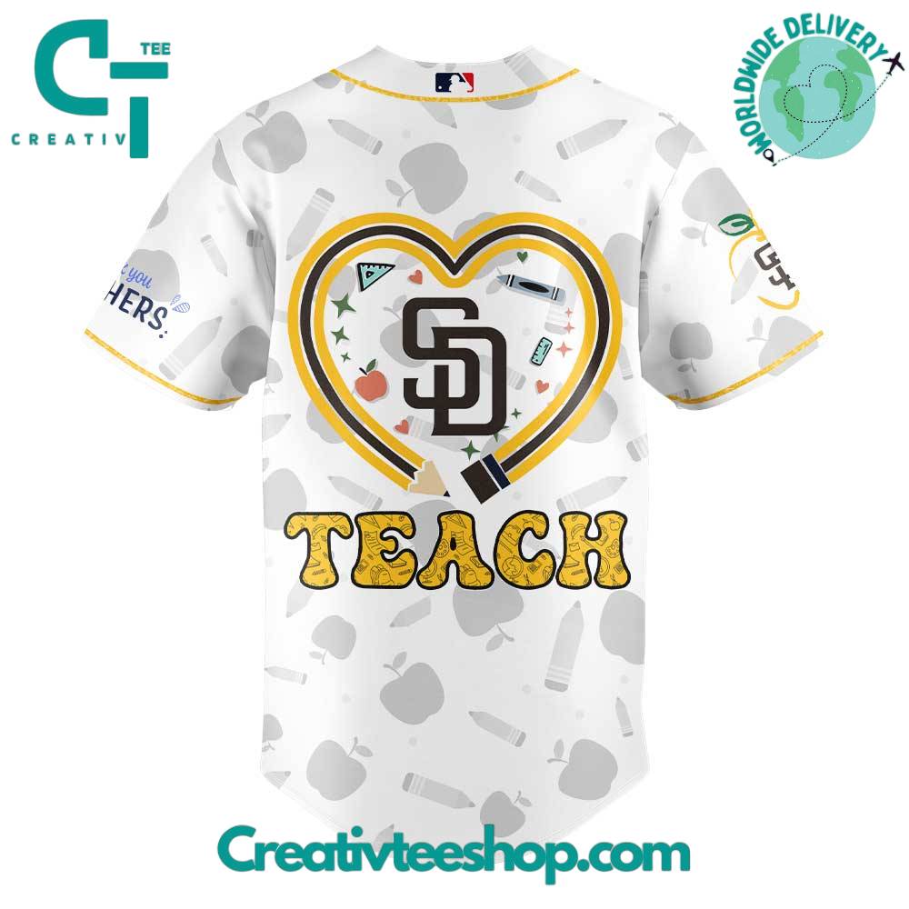 San Diego Padres Teacher Appreciation Special Baseball Jersey - Image 3