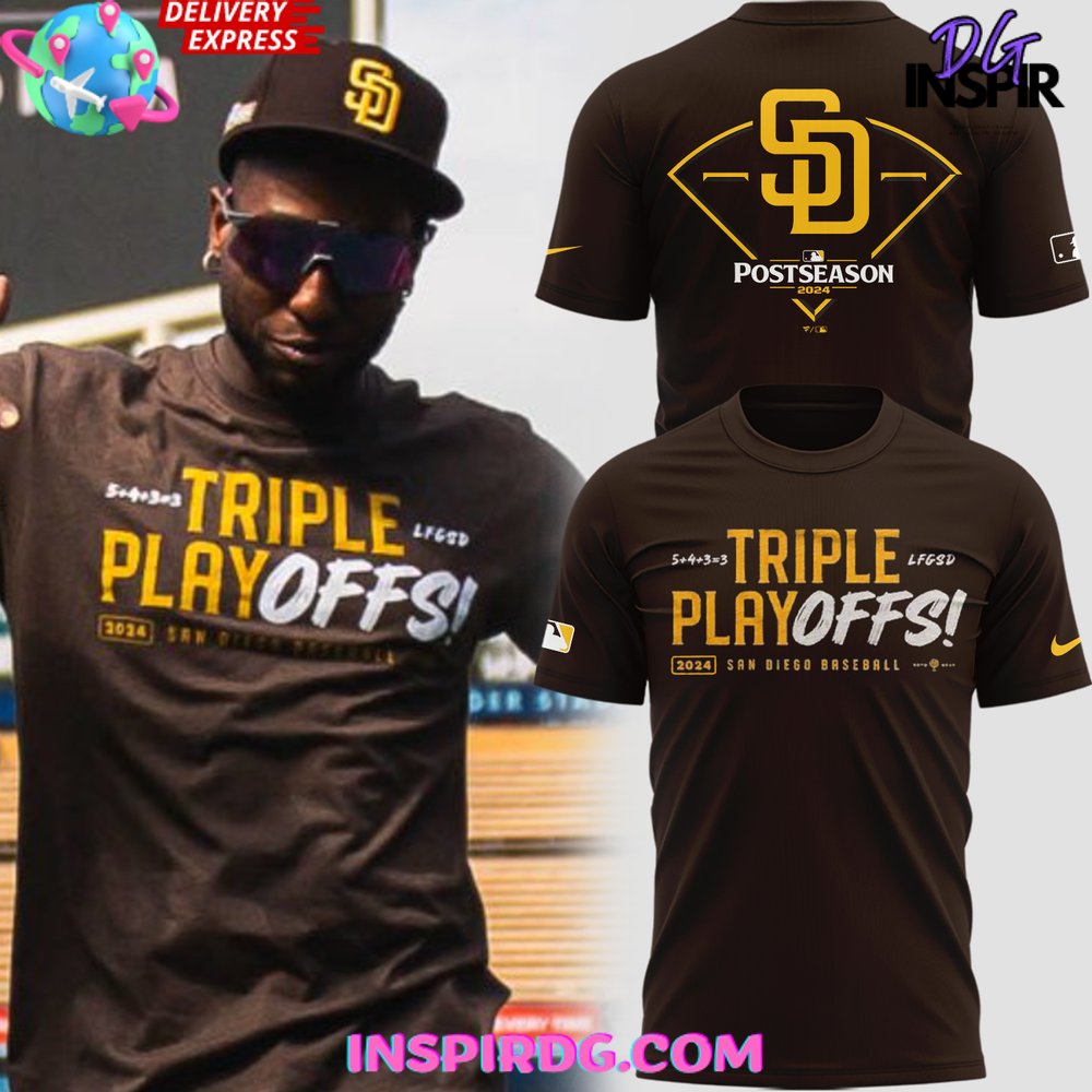 San Diego Padres Triple Play Offs 2024 T-Shirt