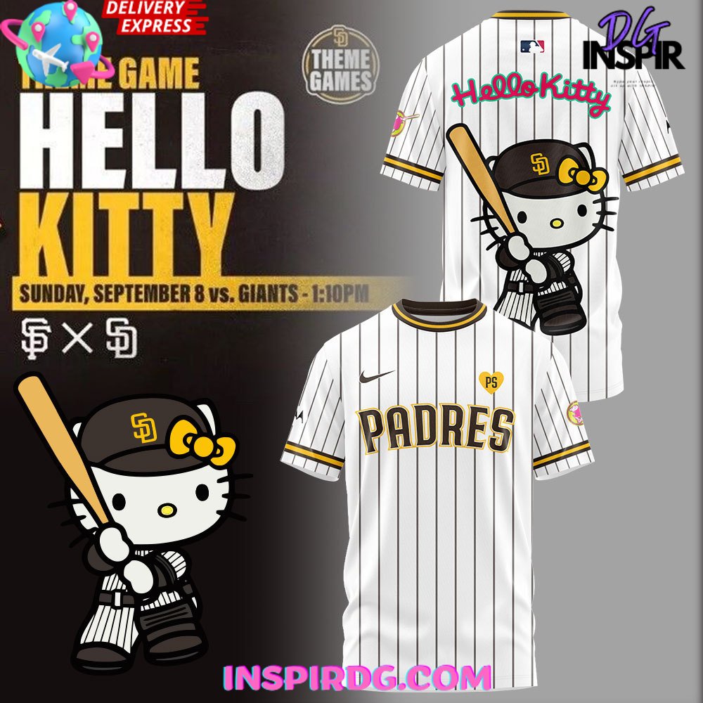 San Diego Padres X Hello Kitty Stripe T-Shirt