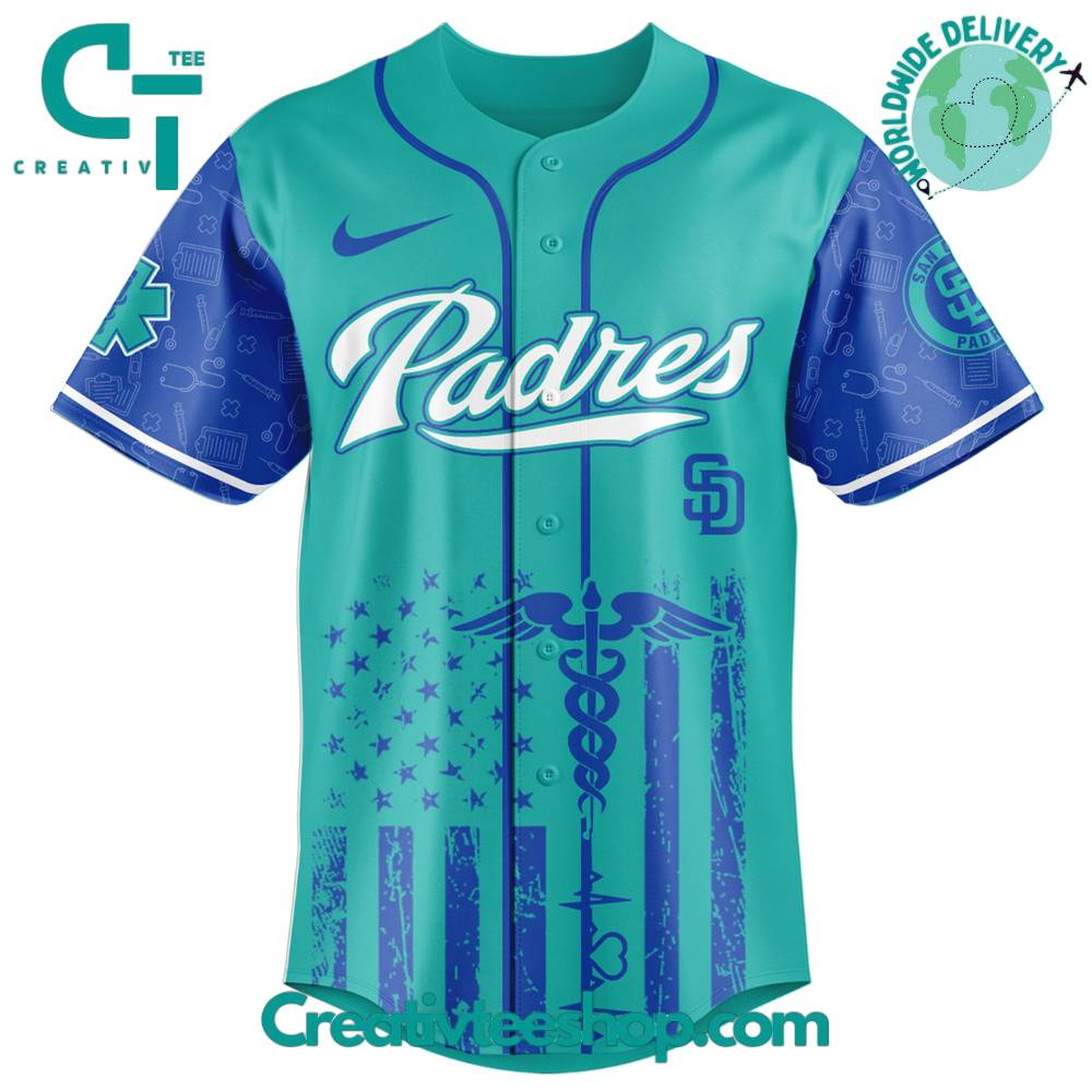 San Diego Padres X International Nurse Day 2025 Baseball Jersey - Image 2