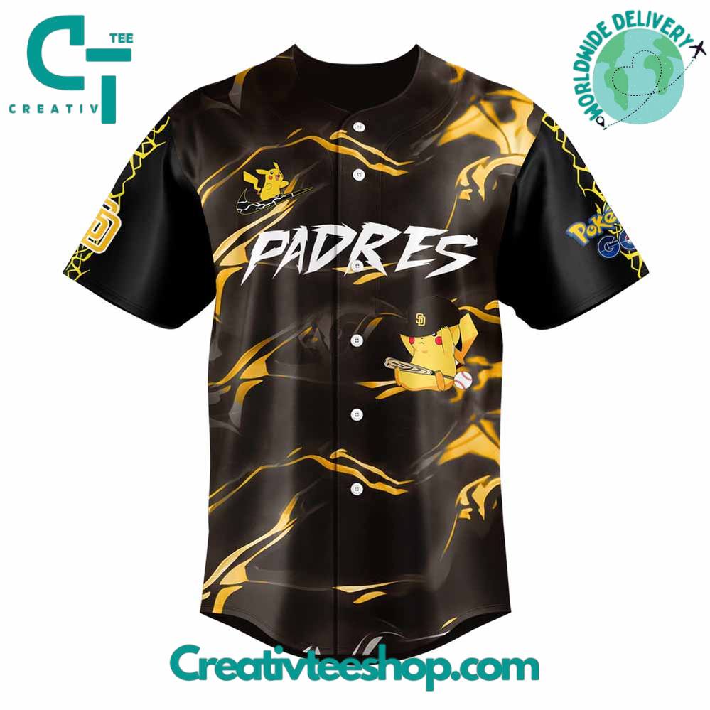 San Diego Padres X Pokemon Go Special Baseball Jersey - Image 2