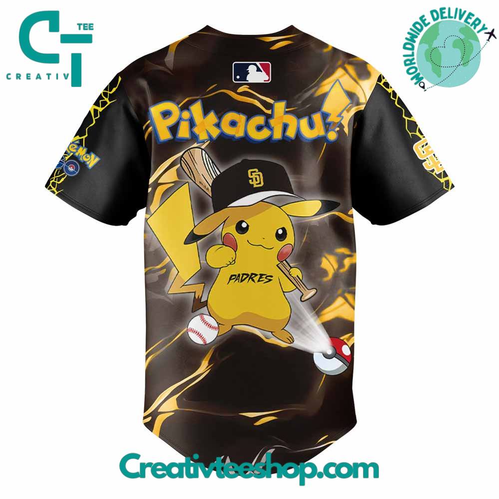 San Diego Padres X Pokemon Go Special Baseball Jersey - Image 3