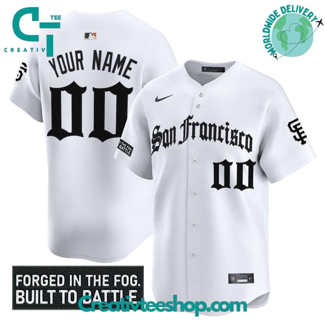 San Francisco Giants 'Gothic Fog Edition' Personalized Baseball Jersey - Image 2