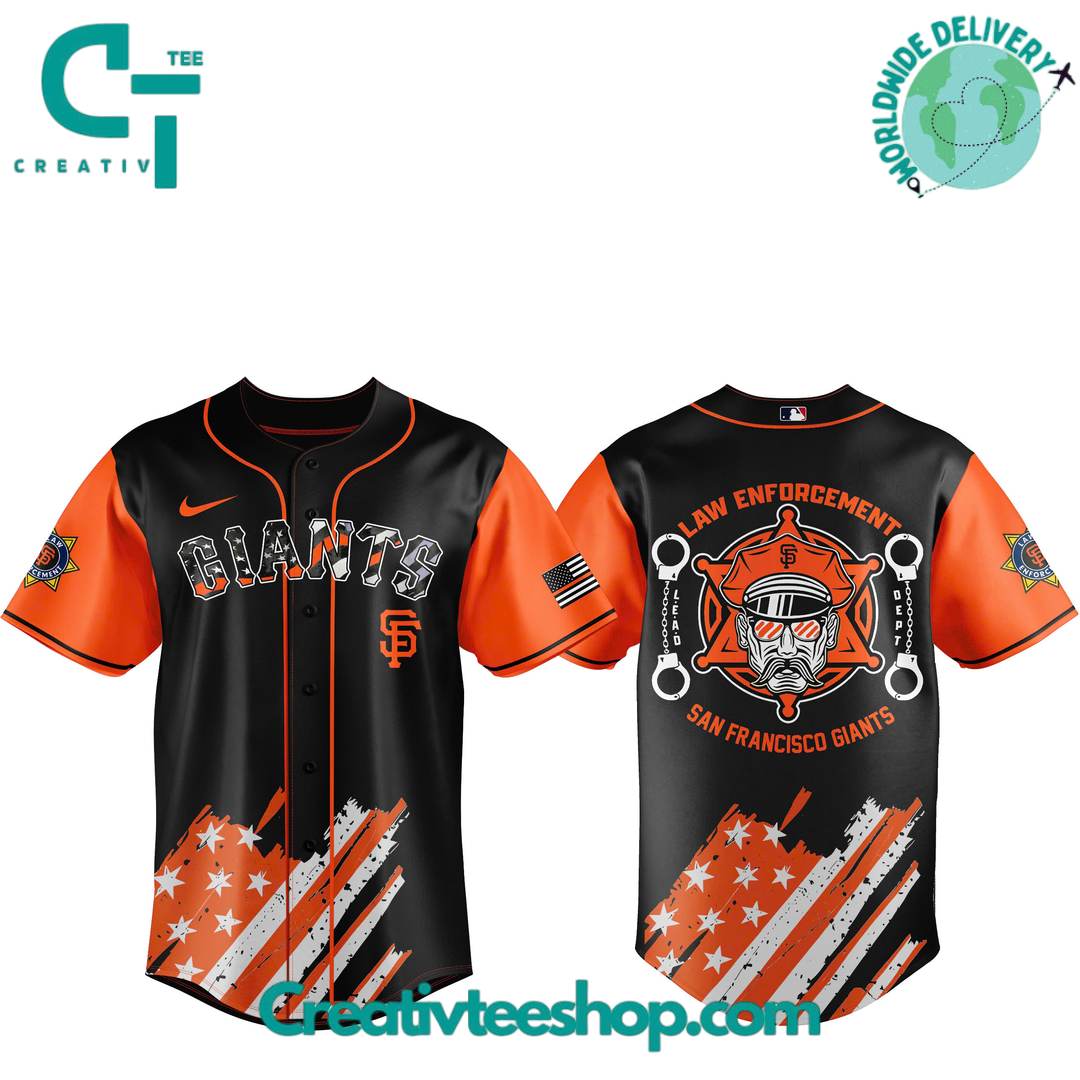 San Francisco Giants Law Enforcement Appreciation Day Special Baseball Jersey - Image 2