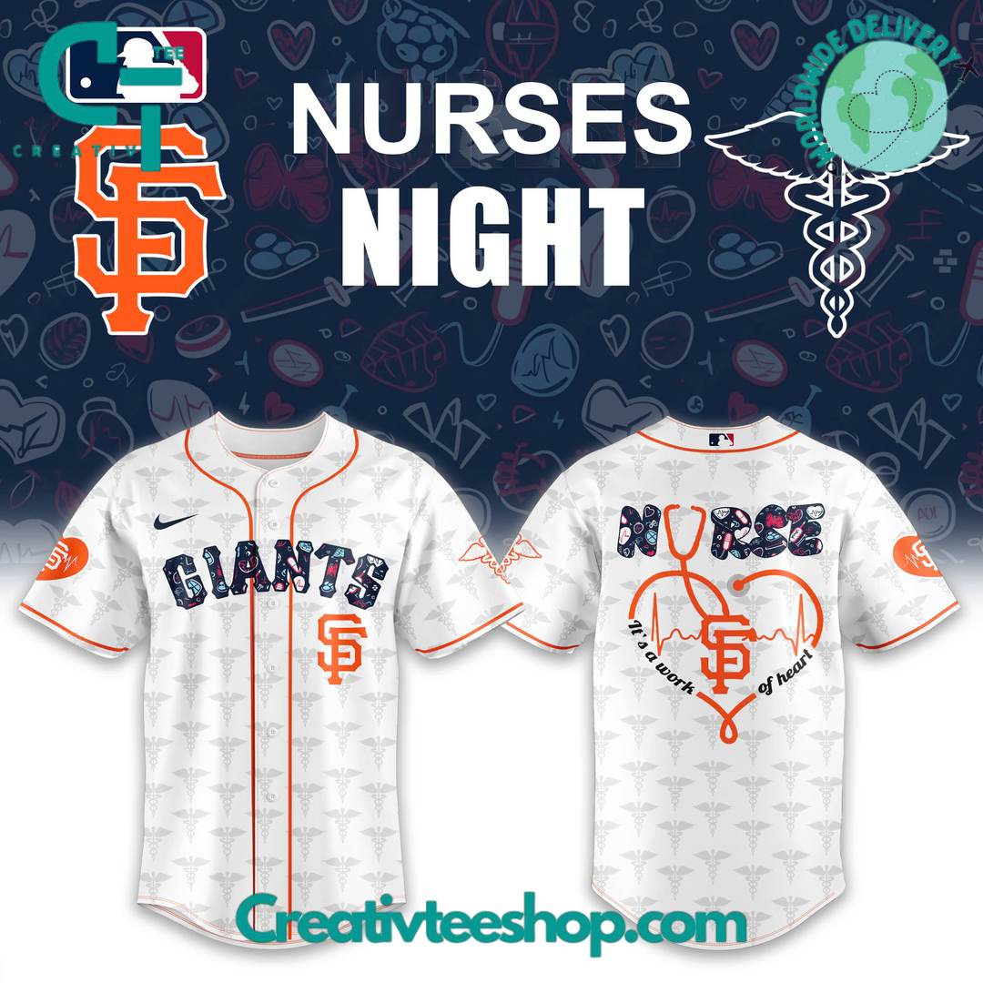 San Francisco Giants X Nurses Night Special Baseball Jersey - Image 3