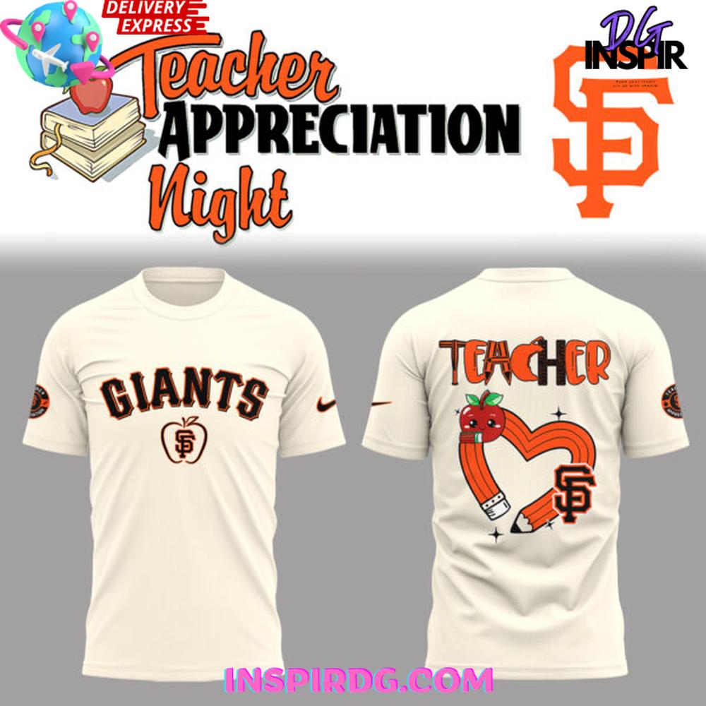 San Francisco Giants X Teacher Appreciation Night 2025 T-Shirt