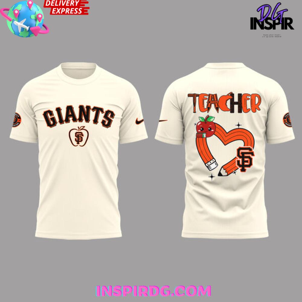 San Francisco Giants X Teacher Appreciation Night 2025 T-Shirt - Image 2