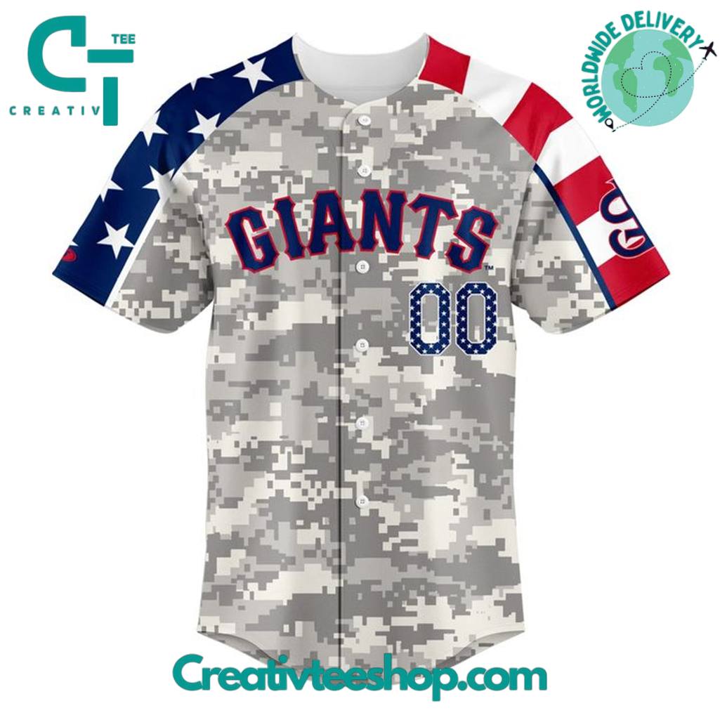 San Jose Giants X Military Appreciation 2025 Personalized Baseball Jersey - Image 2