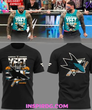 San Jose Sharks Yeet Limited Edition Black T-Shirt