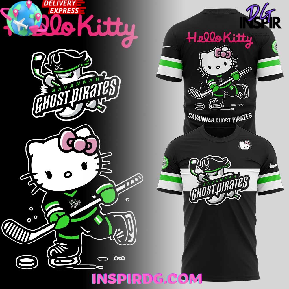 Savannah Ghost Pirates Hello Kitty 2025 Special T-Shirt