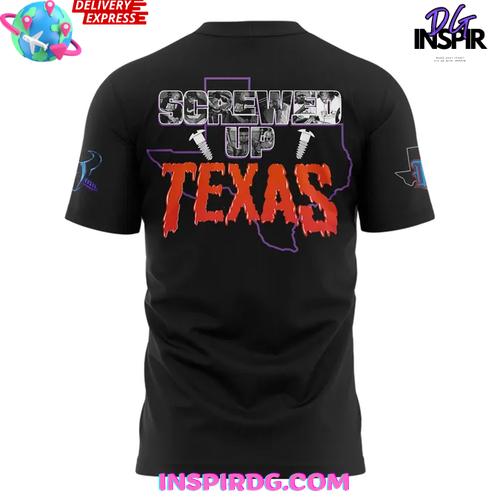Screwed Up Texas X H-Town Texans Pop-Up Limited T-Shirt - Image 3