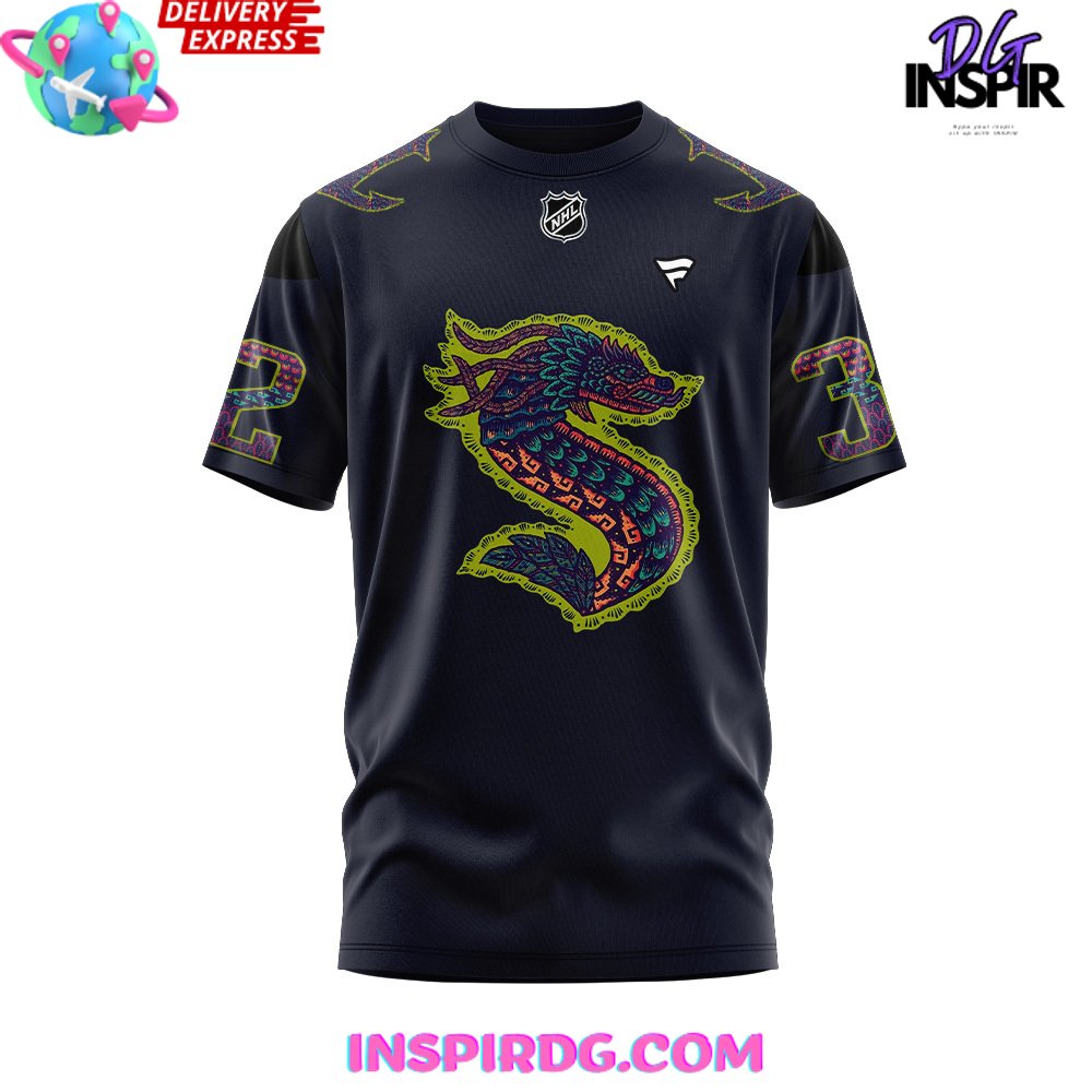 Seattle Kraken Hispanic Heritage Night 2024 T-Shirt - Image 2