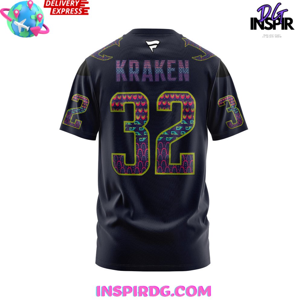 Seattle Kraken Hispanic Heritage Night 2024 T-Shirt - Image 3