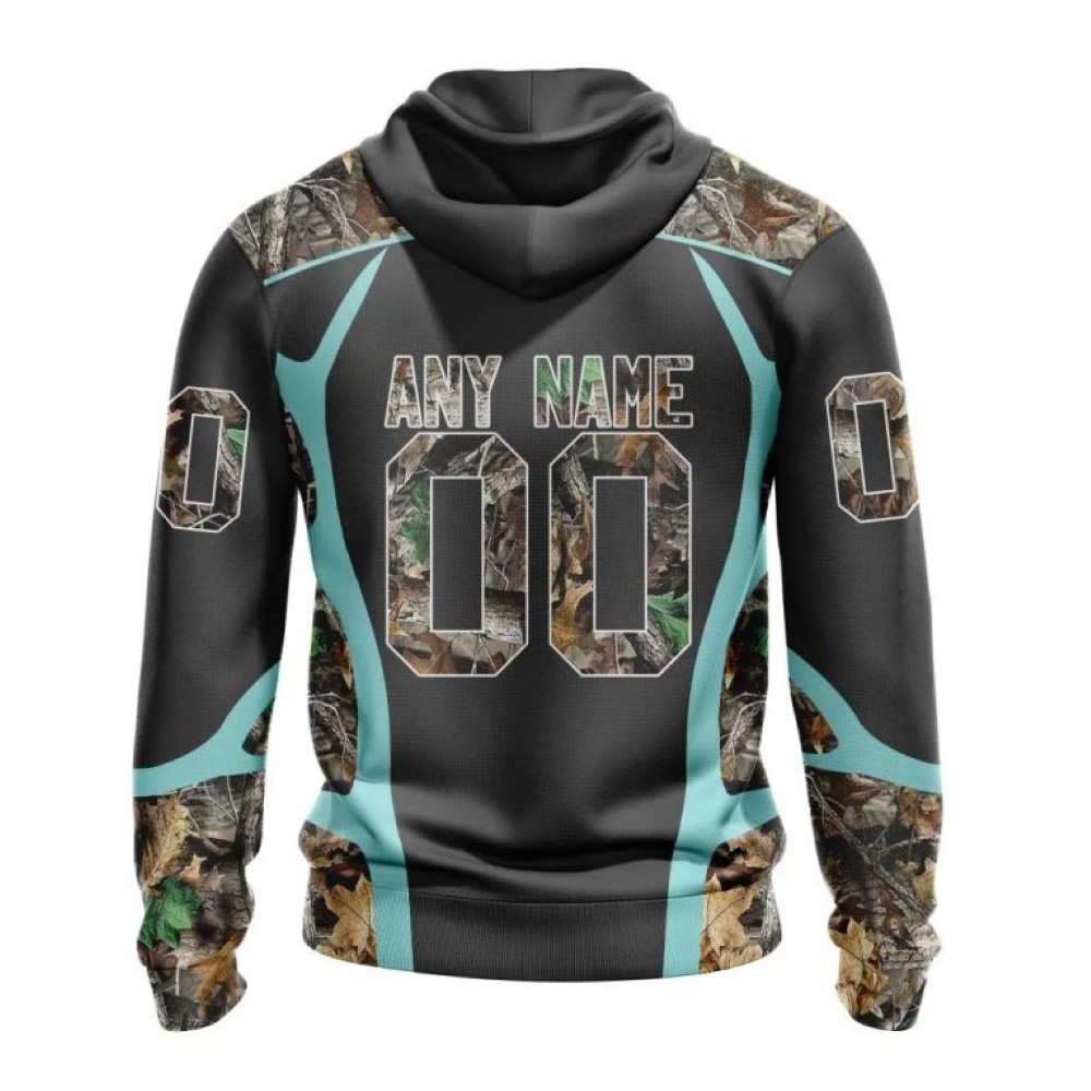Personalized Nhl Seattle Kraken Hoodie Special Camo Hunting Design All Over Print 3D Unisex Hoodie - Image 2