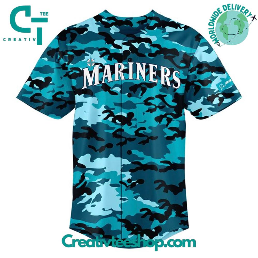 Seattle Mariners 2025 Salute To Armed Forces Night Special Baseball Jersey - Image 2