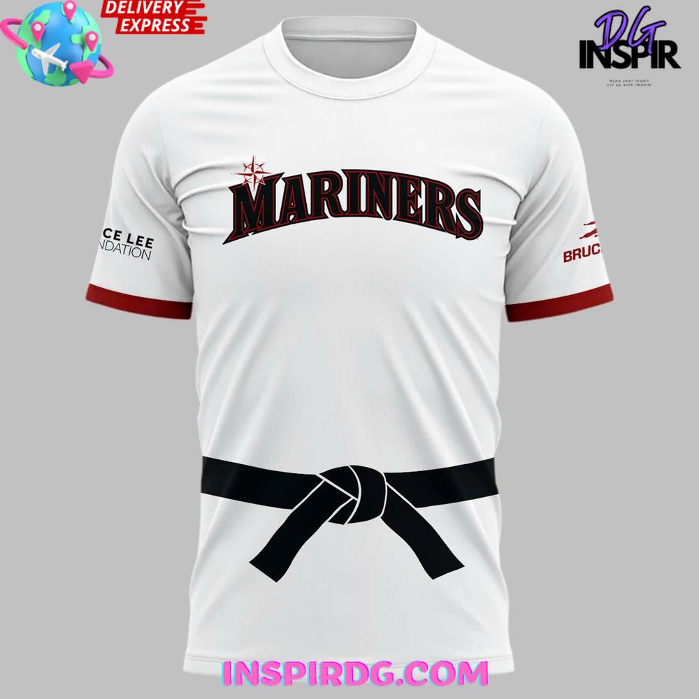 Seattle Mariners Bruce Lee Night T-Shirt - Image 2