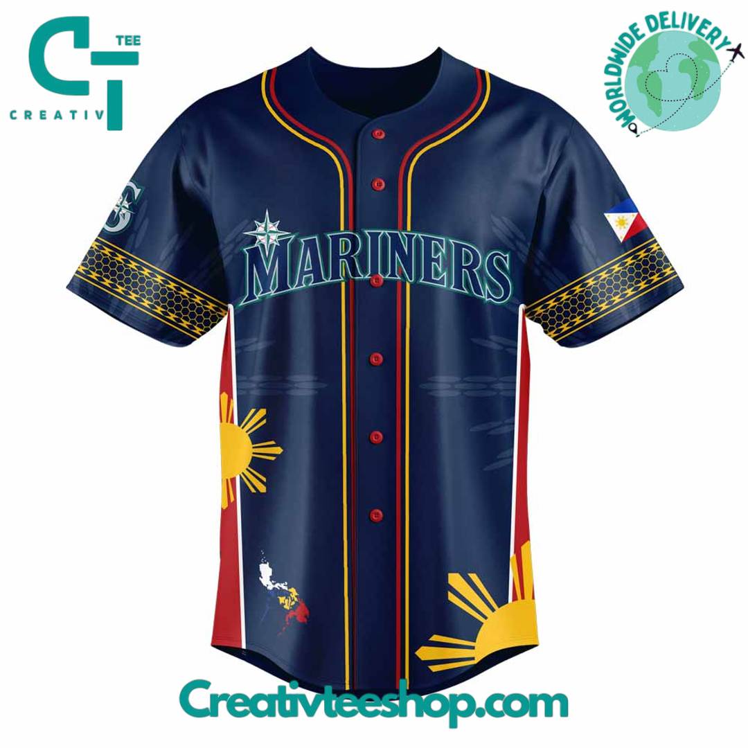 Seattle Mariners Filipino Heritage Night 2025 Personalized Baseball Jersey - Image 2