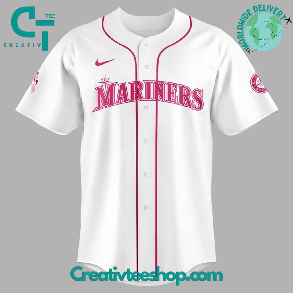 Seattle Mariners Happy Mother'S Day Special Baseball Jersey - Image 2