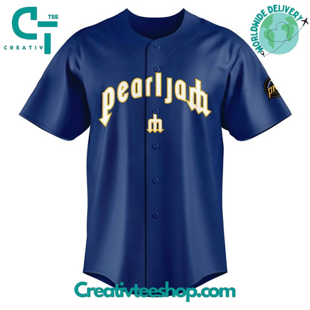 Seattle Mariners Pearl Jam Ten Club Night Special Baseball Jersey - Image 2