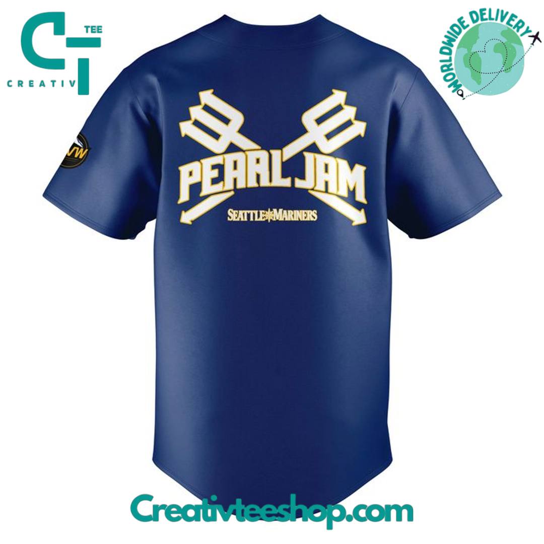 Seattle Mariners Pearl Jam Ten Club Night Special Baseball Jersey - Image 3