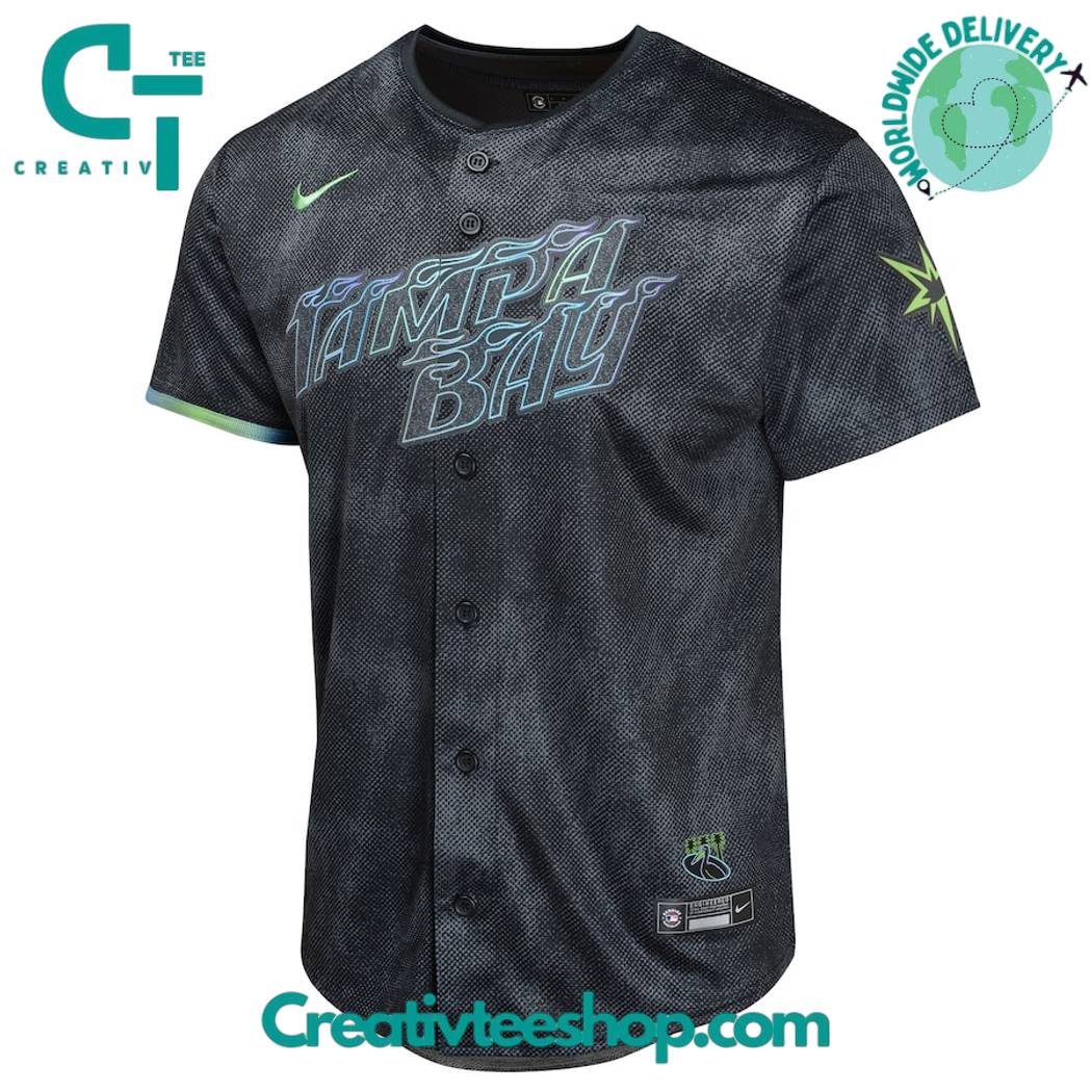 Shane Mcclanahan Tampa Bay Rays Youth 2024 City Connect Baseball Jersey - Image 2