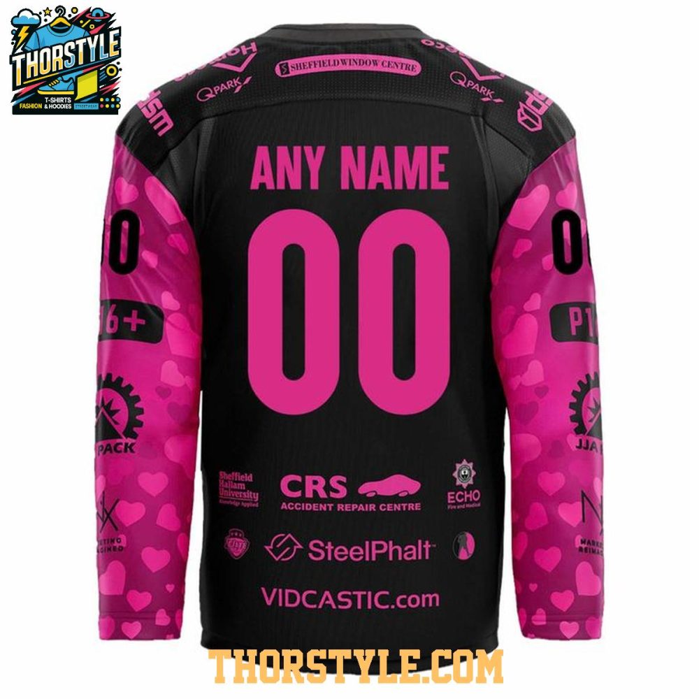 Sheffield Steelers Valentine'S Night 2026 Personalized Hockey Jersey - Image 3