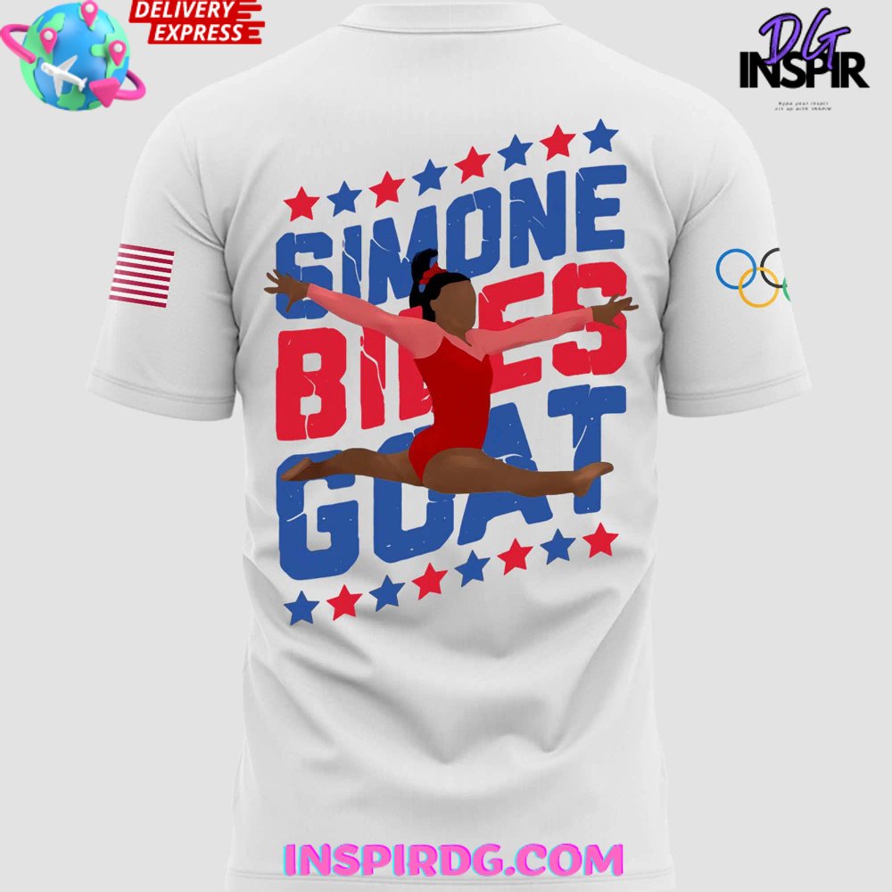 Simone Biles Goat Olympic Paris 2024 T-Shirt - Image 3