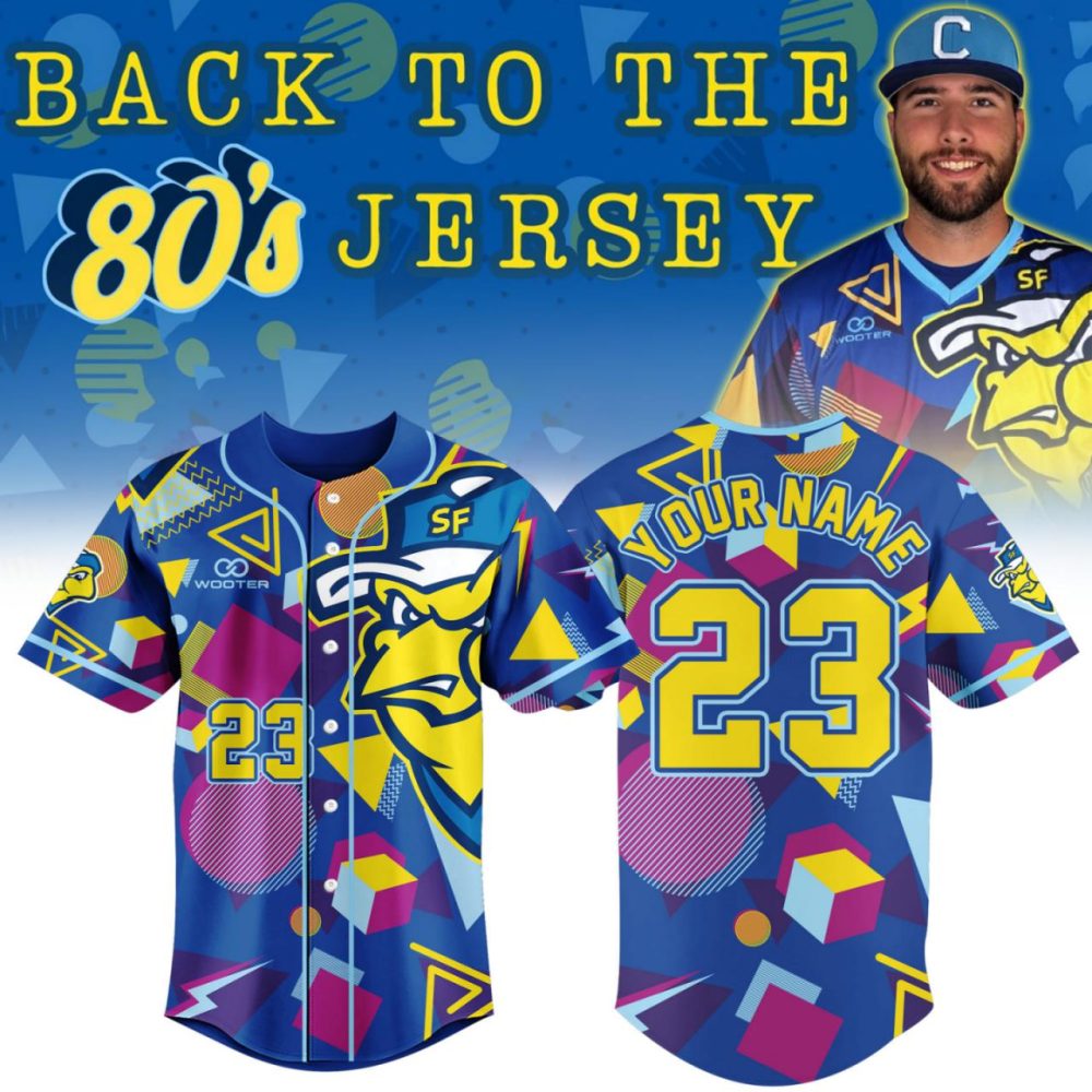 Sioux Falls Canaries Back To The 80'S Vintage Personalized Baseball Jersey