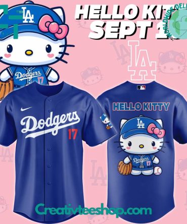 Los Angeles Dodgers X Hello Kitty Blue Jersey
