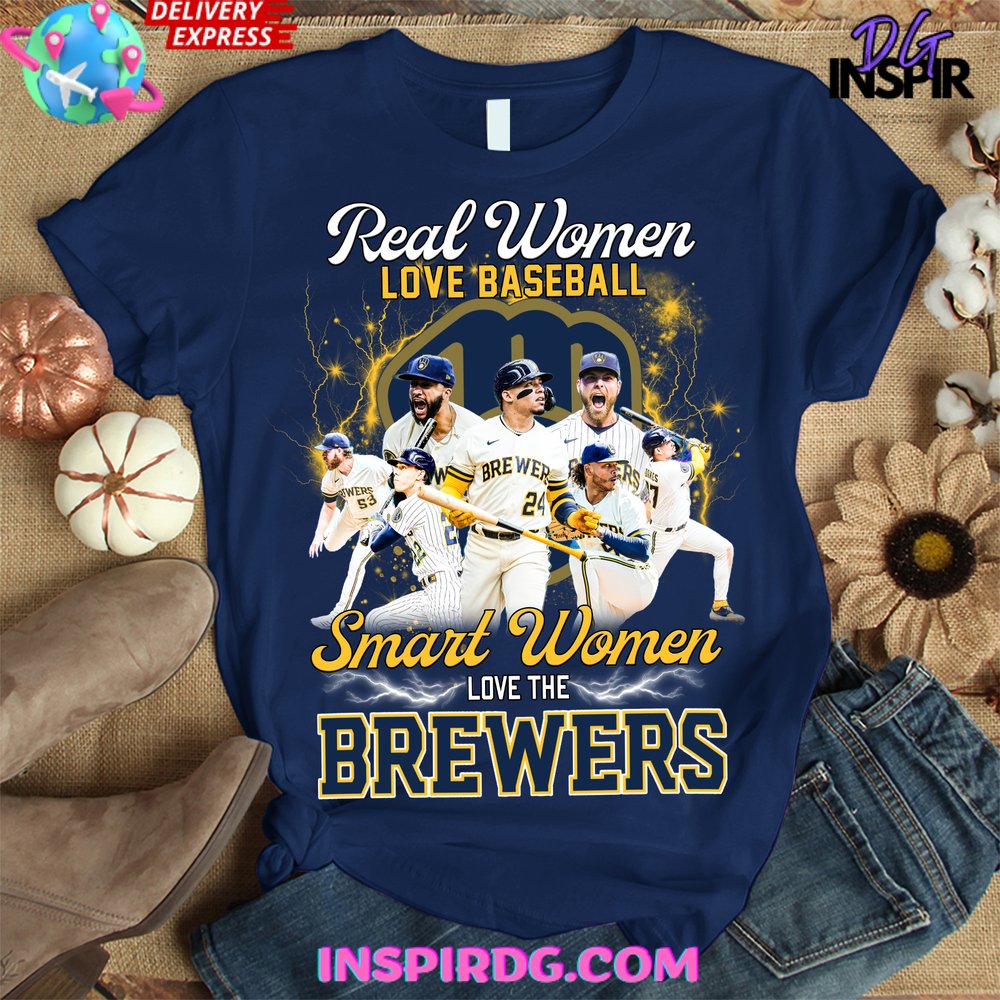 Smart Women Love The Brewers Premium Shirt - Image 2