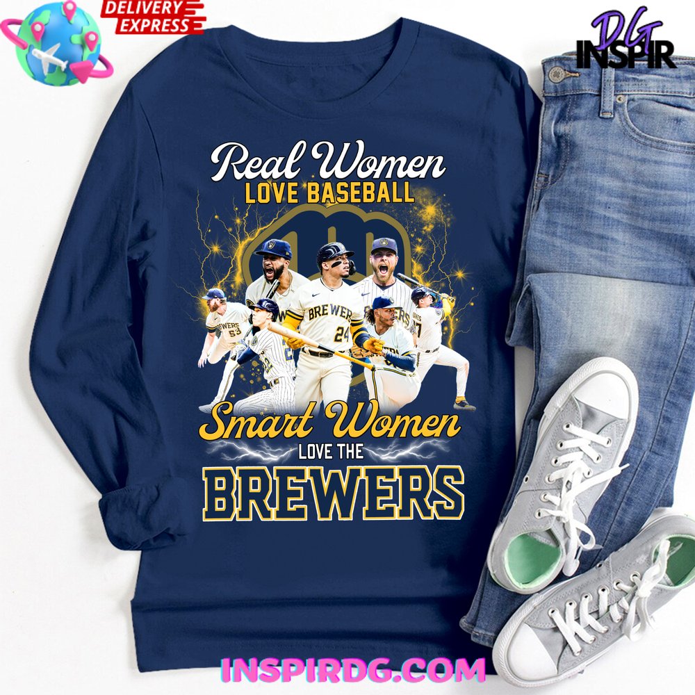 Smart Women Love The Brewers Premium Shirt - Image 4