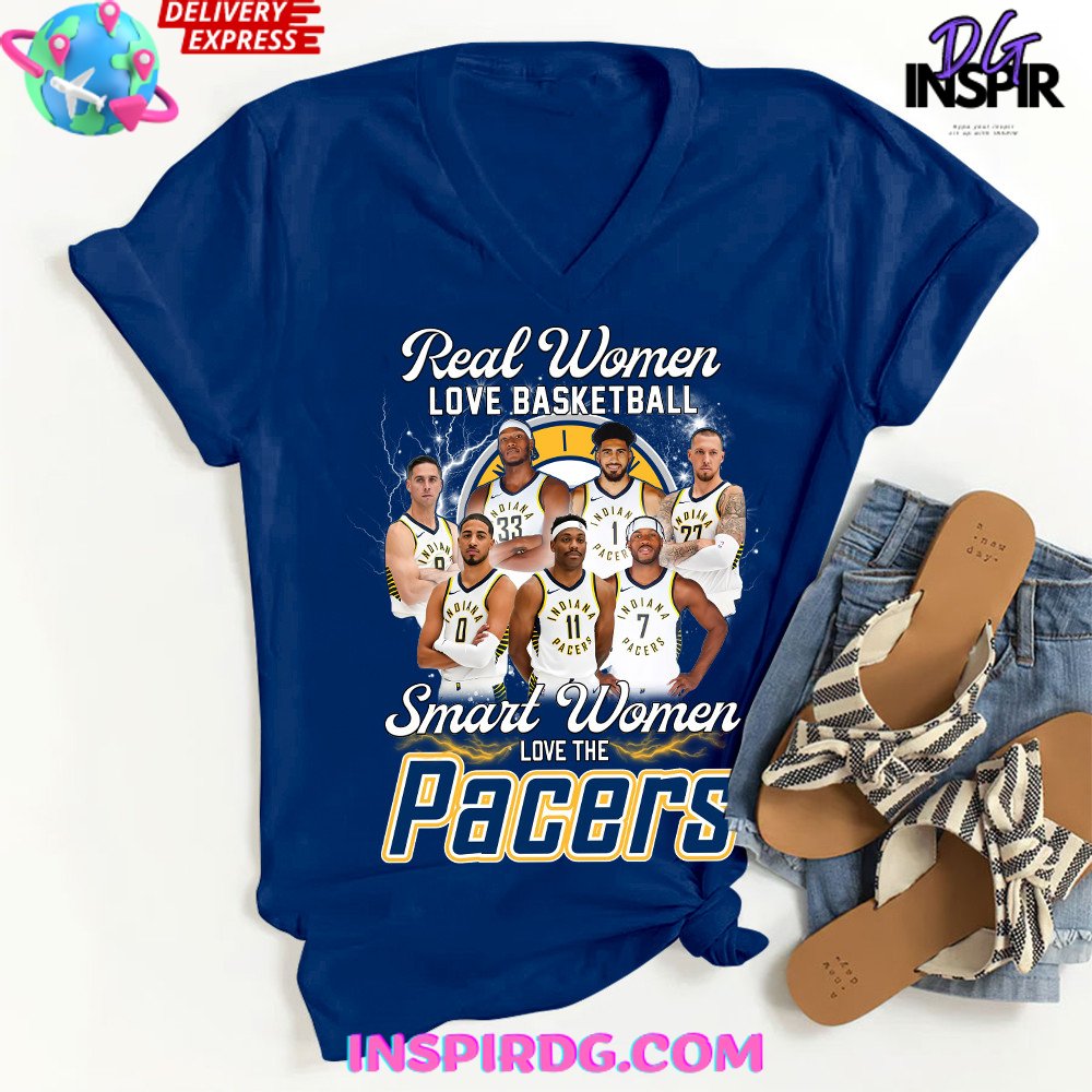 Smart Women Love The Indiana Pacers Premium Shirt - Image 2