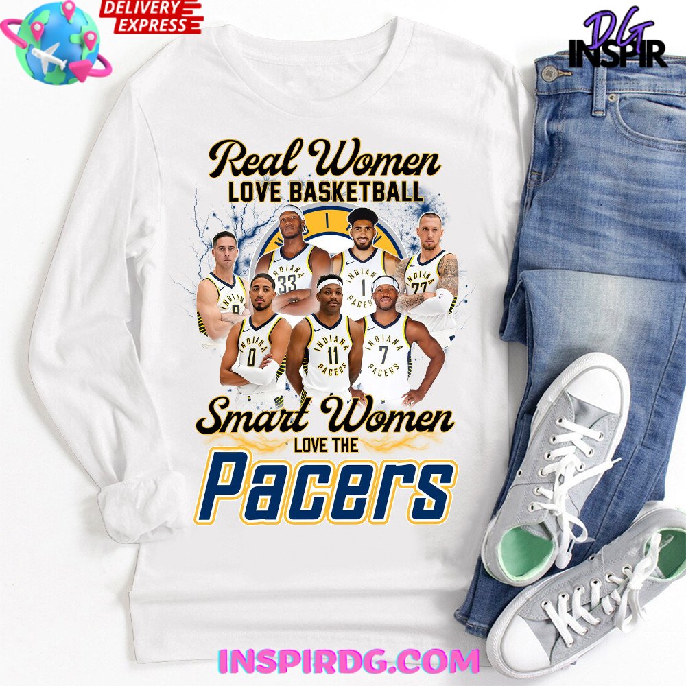Smart Women Love The Indiana Pacers Premium Shirt - Image 4