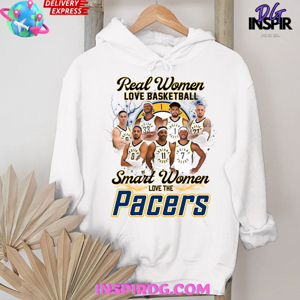 Smart Women Love The Indiana Pacers Premium Shirt - Image 3