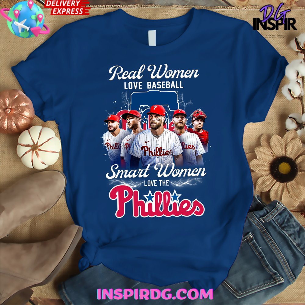 Smart Women Love The Phillies Premium Shirt - Image 2