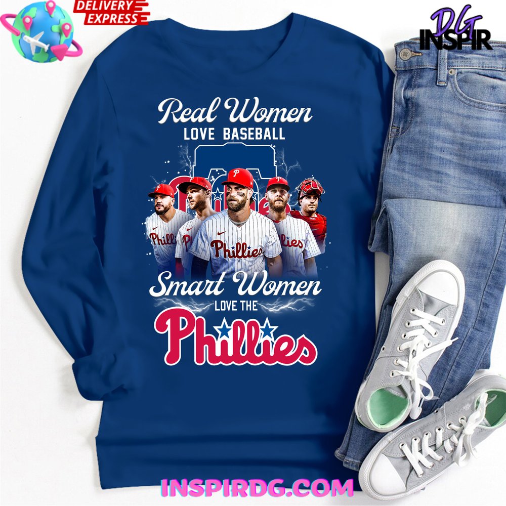Smart Women Love The Phillies Premium Shirt - Image 4