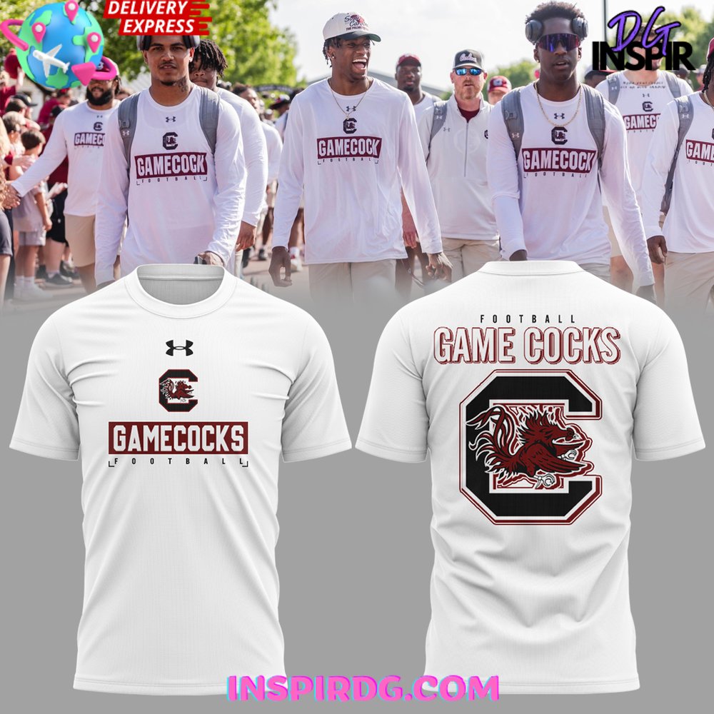 South Carolina Gamecocks Football 2024 White T-Shirt