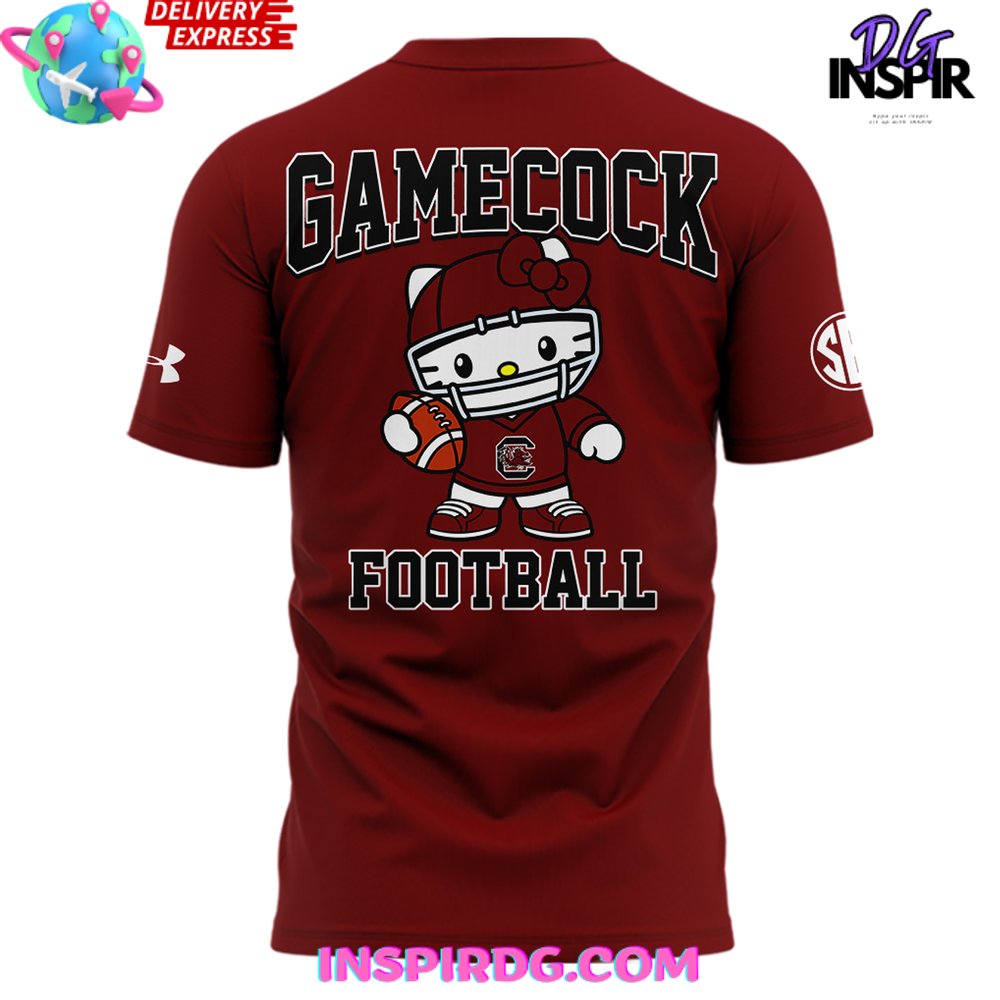 South Carolina Gamecocks X Hello Kitty 2024 T-Shirt - Image 3