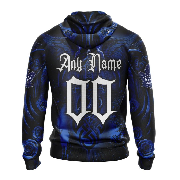 Personalized Nhl Toronto Maple Leafs Hoodie Special Design With Skull Art All Over Print 3D Hoodie Unisex Tshirt Hoodie - Image 2