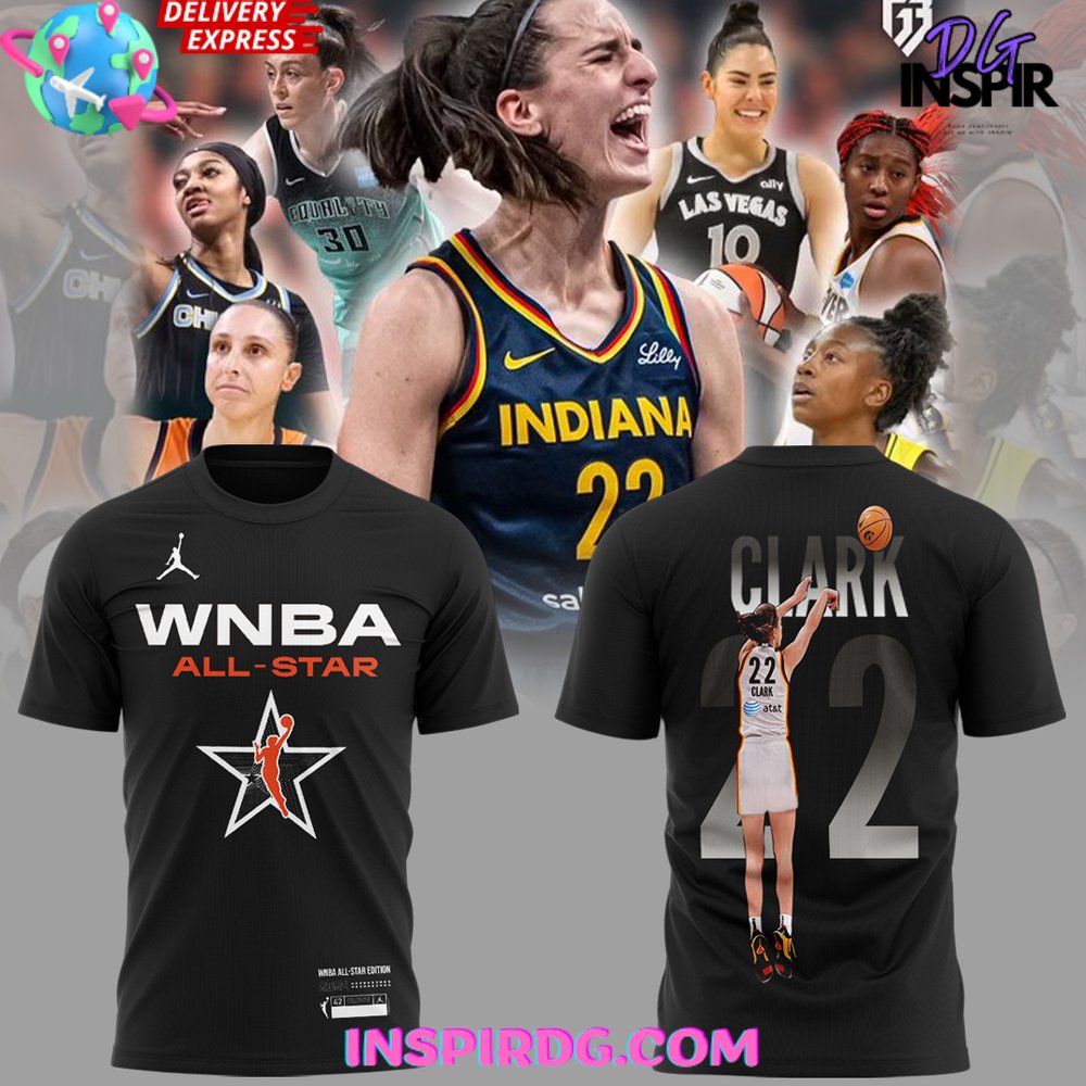 Special New 2024 Wnba Caitlin Clark Team All Star T-Shirt - Image 2