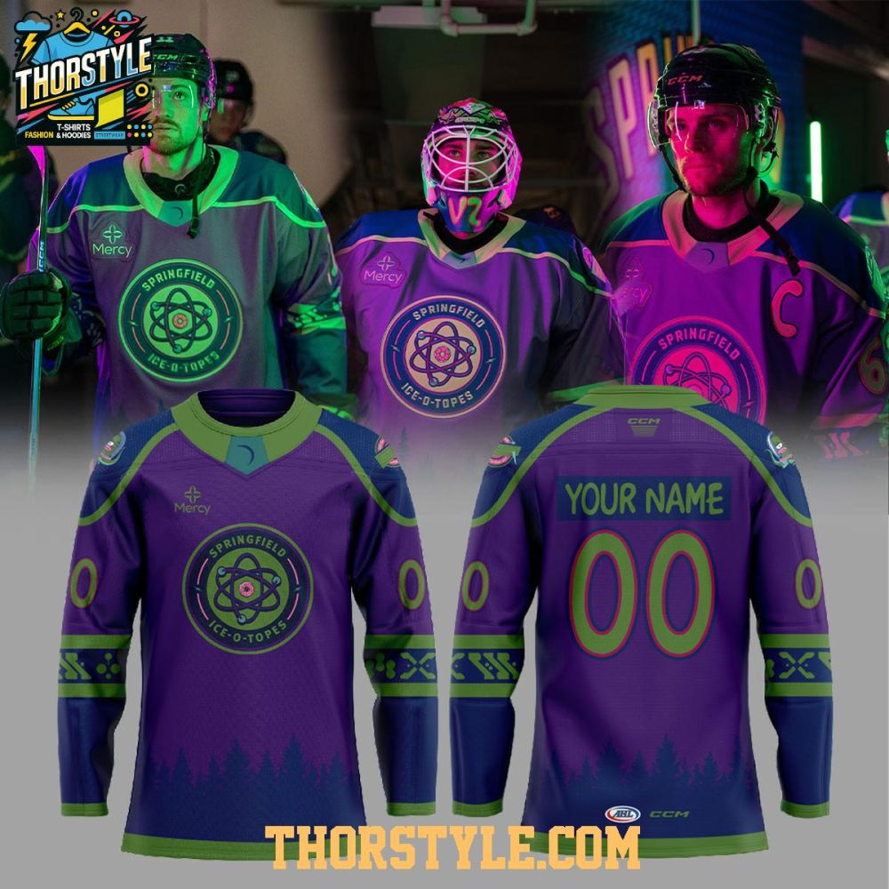 Springfield Thunderbirds Cartoon Ice-O-Topes Night 2026 Personalized Hockey Jersey