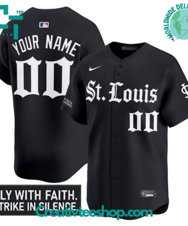 St. Louis Cardinals Gothic Legacy Edition "Fly With Faith Strike In Silence" Baseball Jersey