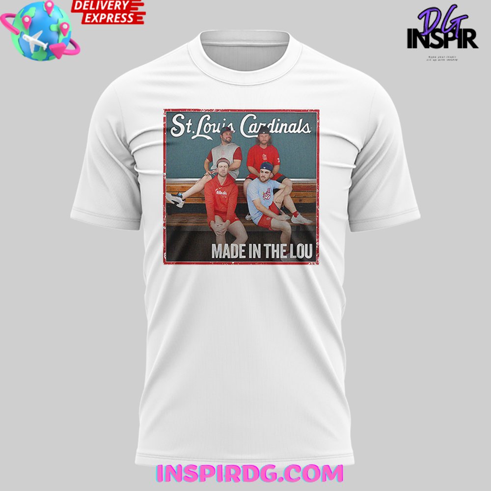 St Louis Cardinals Made In The Lou T-Shirt - Image 2